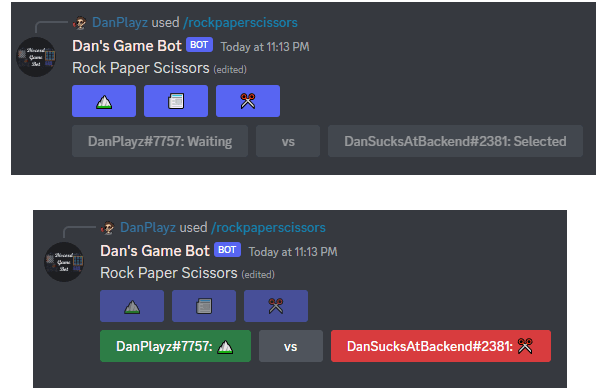 RockPaperScissors game