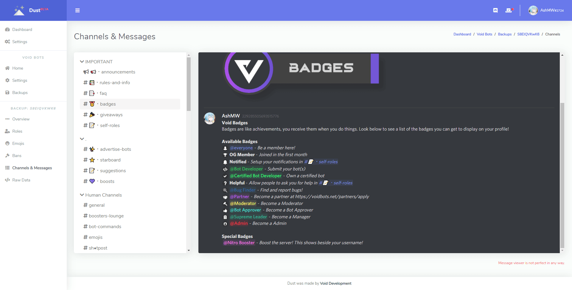 Backup Viewer