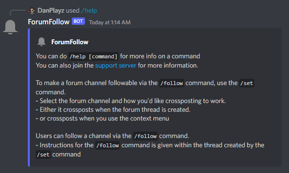 /help Command