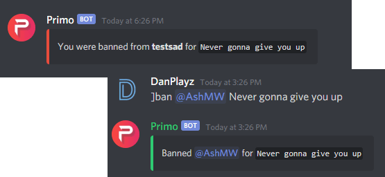 Moderation Commands