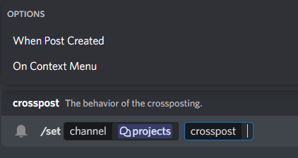 /set Command
